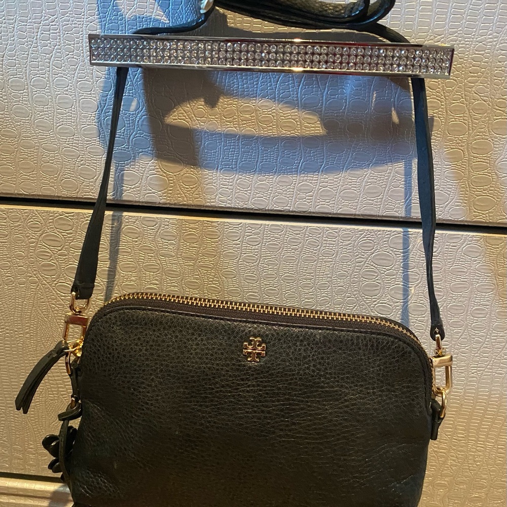 Black Tory Burch Leather Crossbody Bag - Picture 4 of 6